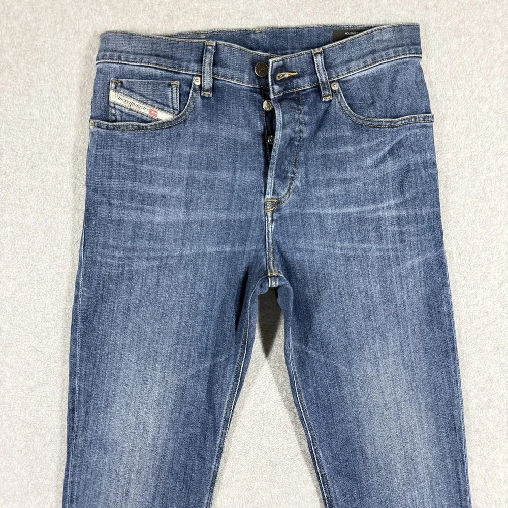 Diesel D-Fining Jeans‎ Men 29x30 Blue Regular Tapered Stretch Medium Wash 09A80